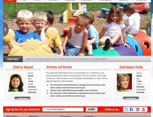 Child adoption center website